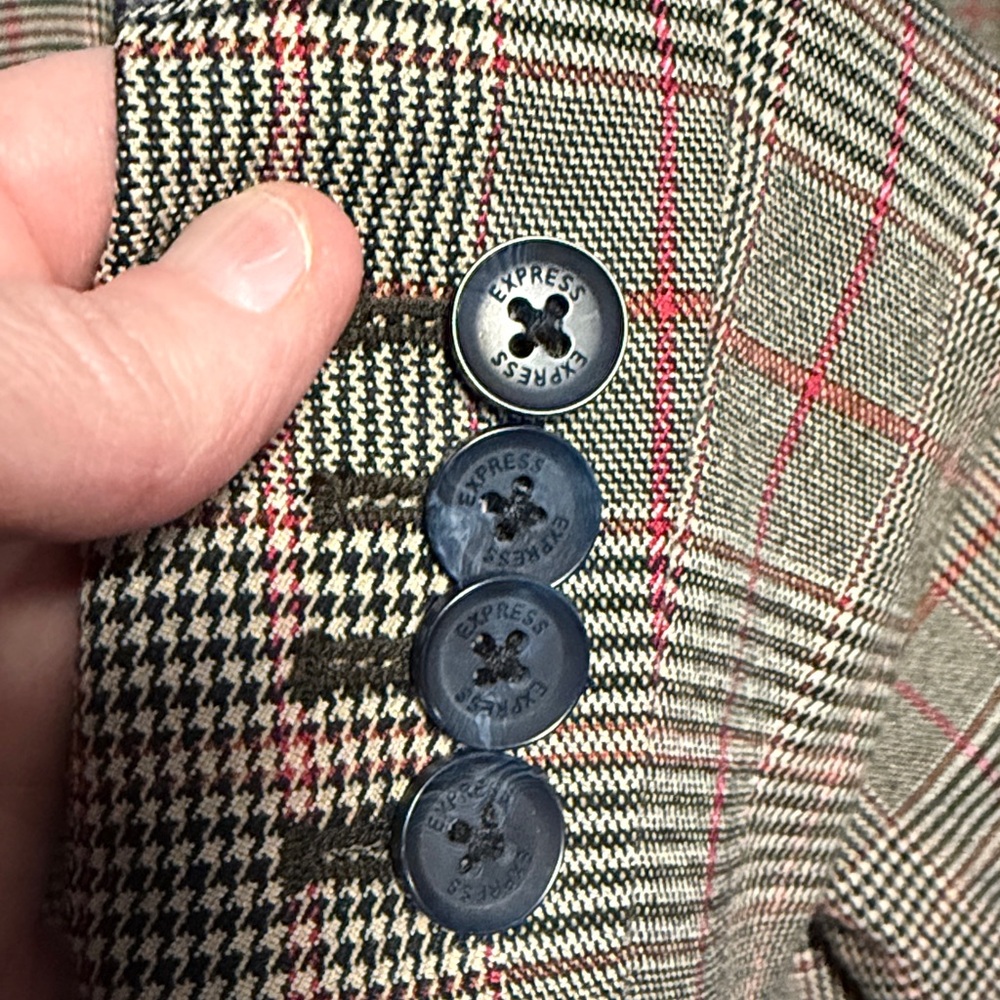Express Tailored Plaid Blazer - Picture 10 of 10